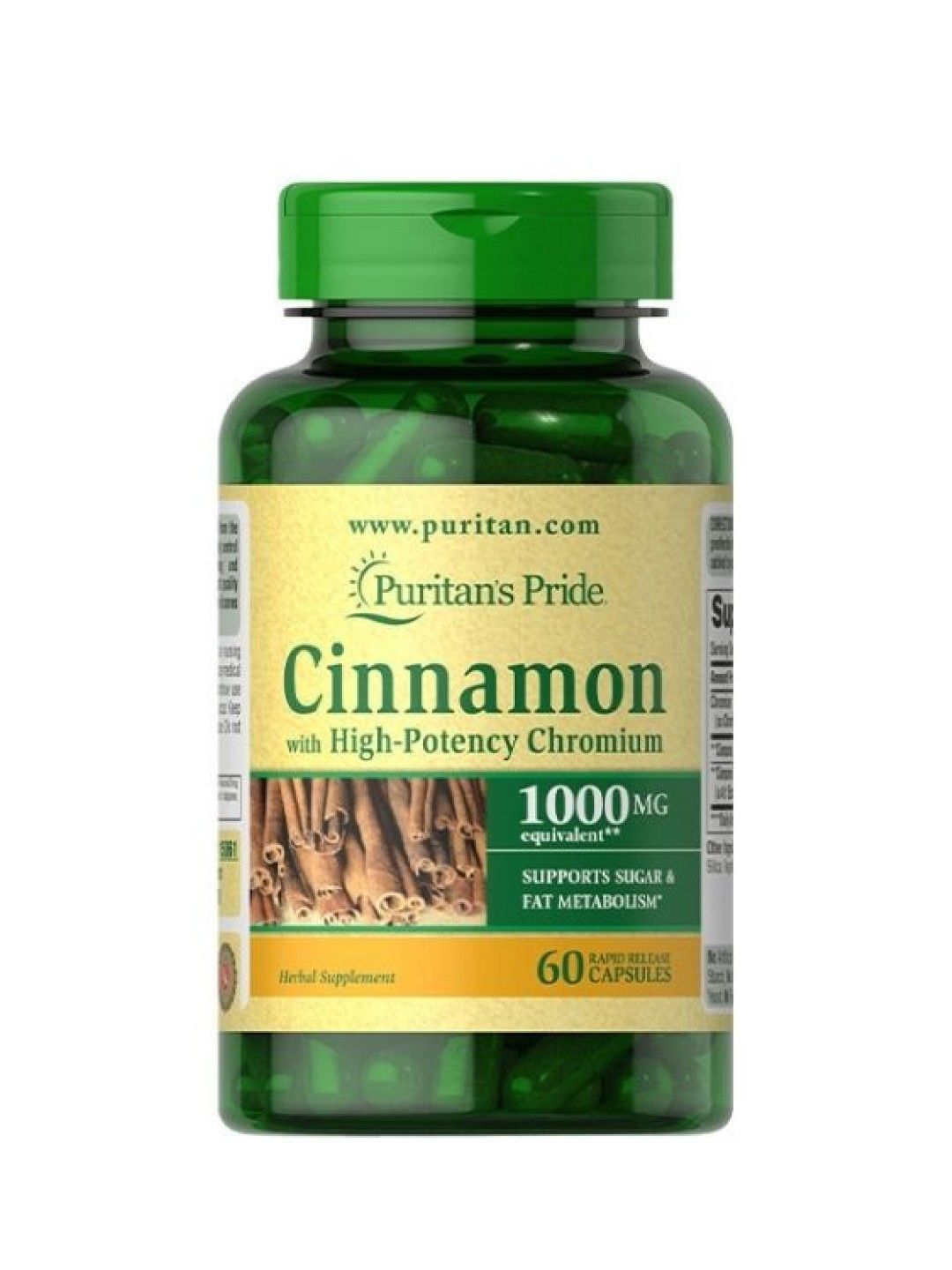 Puritan's Pride Cinnamon Chromium (60 capsules) edamama